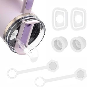 Silicone Spill Proof Stopper, Compatible With Stanley Quencher H2.0 Tumbler 40/30 oz, Leakproof Silicone Seal Kit | 3 Colors available