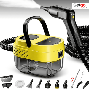 Steam Cleaner for Home & Car - 2500W | Portable Handheld Steamer for Cleaning, 15s Heat-Up, Large Tank, 16 Accessories - Clean Grease, Grout, Tile, Floor, Couch, Dirt, Furniture